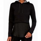 Hue Womens Layered Look Shirttail Hoodie (555) MEDIUM