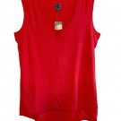 Queen Collection Soft Knit High Low Hem Tank X LARGE