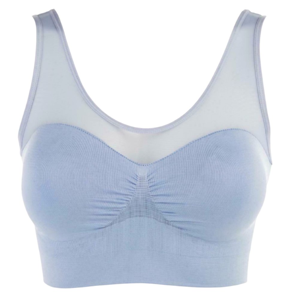 Rhonda Shear Seamless Bra With Mesh 1x 5058