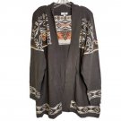 Denim & Co. Canyon Retreat Open Front Jacquard Cardigan X LARGE (3737)