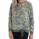 Relaxed Restyled Cinched Christopher & Banks Long Sleeve Top MEDIUM (4411)