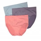 Rhonda Shear Mid Rise Seamless Ahh Panty Set OF 3 LARGE
