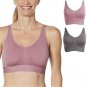 Rhonda Shear Wrap Back Leisure Bra 2 Pack X LARGE