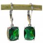 Zircon Drop Earrings Dangle Earrings Green (51)