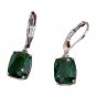 Zircon Drop Earrings Dangle Earrings Green (51)