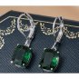 Zircon Drop Earrings Dangle Earrings Green (51)