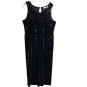 LOGO Lavish by Lori Goldstein Petite Velvet Jumpsuit MEDIUM PETITE (8181)