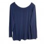 Susan Graver Modern Essentials Liquid Knit Ballet Neck Top LARGE (8181)