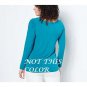 Susan Graver Modern Essentials Liquid Knit Ballet Neck Top LARGE (8181)