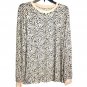 Animal Spotted Print Round Neck Long Sleeve Top 2XL (3737)