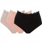 Rhonda Shear 3/Pk Cotton Blend Ahh Panty w/Lace MEDIUM Rhonda Shear 3/Pk Cotton Blend Ahh Panty w/Lace MEDIUM