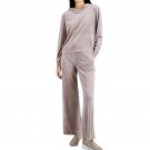 Alfani Long Sleeve Hooded Velour Lounge/Pajama Set LARGE (5556)