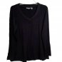 Susan Graver Lifestyle Regular Spa Knit V Neck Tunic X SMALL (245)