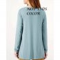Susan Graver Lifestyle Regular Spa Knit V Neck Tunic X SMALL (245)