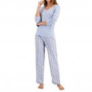 Charter Club Cotton V-Neck Owl Santa Print Pajama Set SMALL (8181) Charter Club Cotton V-Neck Owl Santa Print Pajama Set SMALL (8181)