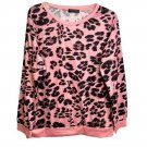 Coeur de Vague Animal Print Lightweight Top LARGE (5858)