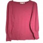 Belle by Kim Gravel TripleLuxe Ribbed Knit Puff Sleeve Top MEDIUM