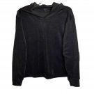 Alfani Long Sleeve Hooded Velour Lounge Top MEDIUM (818)