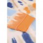 Tie-dye Side Slits Pullover Orange Sweatshirt X LARGE (4446)