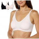 Rhonda Shear Super Stretch Pullover Leisure Bra 2 Pack LARGE