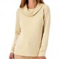 Denim & Co. Essentials Waffle Knit Long-Sleeve Cowl Neck Top SMALL (606)