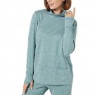 Susan Graver SG Sport Regular Heather Knit Funnel Neck Tunic MEDIUM (505)