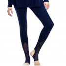 Rhonda Shear Mesh Detail Leggings MEDIUM (15-EX)