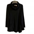 LOGO Lounge by Lori Goldstein Micro Cloud Waffle Cowl Neck Top LARGE (606)