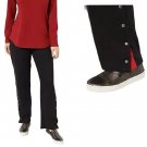 Susan Graver Weekend Regular Washed French Terry Track Pant 1X PETITE (3666) Susan Graver Weekend Regular Washed French Terry Track Pant 1X PETITE (3666)