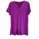 Susan Graver Artisan Liquid Knit Short-Sleeve Tunic MEDIUM (310) Susan Graver Artisan Liquid Knit Short-Sleeve Tunic MEDIUM (310)