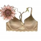 Maidenform One Fab Fit Extra Coverage Front Closure Lace T-Back Bra 34B Maidenform One Fab Fit Extra Coverage Front Closure Lace T-Back Bra 34B