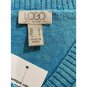 LOGO by Lori Goldstein Sun Faded Cotton V Neck Sweater SMALL (303)