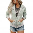 Camo Printed Zip Front Hoodie 2XL (4446)