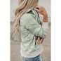 Camo Printed Zip Front Hoodie 2XL (4446)