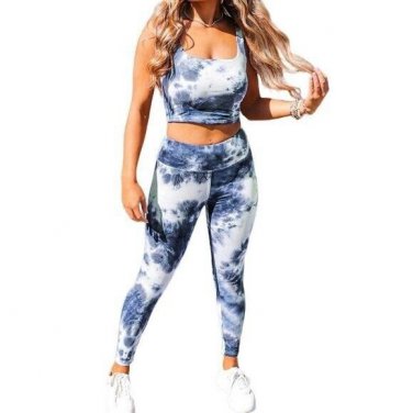 Tie Dye Two Piece Activewear Set X LARGE (9998)
