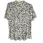 Kim Rogers Short Flutter Sleeve Henley Top MEDIUM (2121)