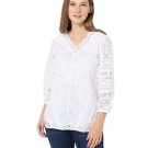 Tolani Collection Long Sleeve Eyelet Top X LARGE (909C) Tolani Collection Long Sleeve Eyelet Top X LARGE (909C)