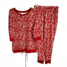 Rhonda Shear Retreat Printed Loungewear Set LARGE (6767)