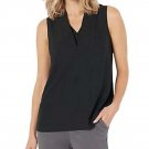 Studio Park x Jayne Brown Double V-Neck Sleeveless Woven Top LARGE (818) Studio Park x Jayne Brown Double V-Neck Sleeveless Woven Top LARGE (818)