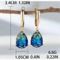 Waterdrop Zirconia Dangle Lever-Back Earring (50)