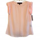 Hal Rubenstein Short Sleeve Rolled Hem Top SMALL (404)