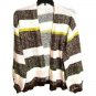 Candace Cameron Bure Striped Balloon Sleeve Cardigan SMALL (9998)