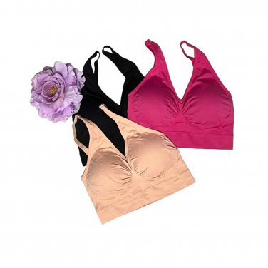 Rhonda Shear Ahh Bra w/Remove Pads & Adjust Straps MEDIUM