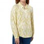 Denim & Co. Long Sleeve Half Placket Printed Blouse SMALL (1001)