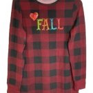 Quacker Factory Fall Embellished Buffalo Plaid Soft Knit Tunic XX SMALL (555)
