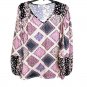 Haptics Boho V Neck Top SMALL (606)
