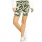 HUE Essentials Womens High-Rise Bike Shorts Cotton Camo X SMALL (4040)