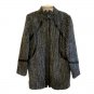 SA by Seth Aaron Zip Front Coat with Faux Leather Trim SIZE 14