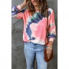Multicolor Tie-dye Relaxed Knit Long Sleeve Top X LARGE Multicolor Tie-dye Relaxed Knit Long Sleeve Top X LARGE