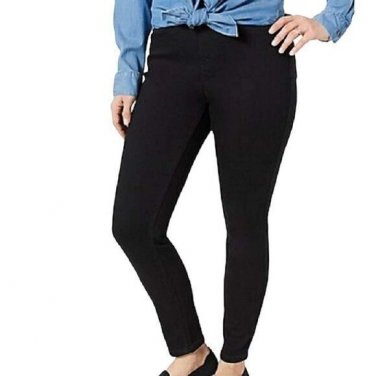 Denim & Co. Cozy Touch Denim Regular Pull On Jeggings 14 (2444)
